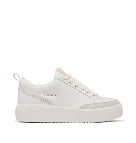 SOREL Women's ONA AVE Low Sneaker - Sea Salt, Bleached Ceramic - 9