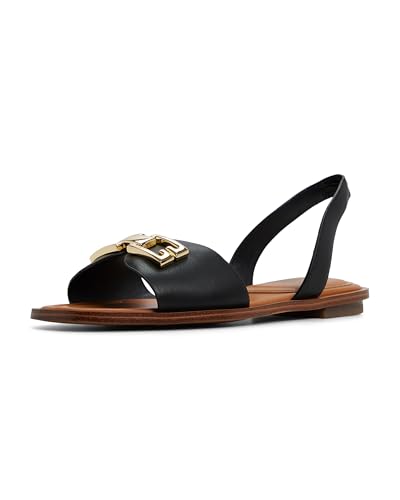 ALDO Women's Agreinwan Flat Sandal, Black, 7.5