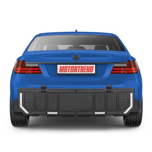 Motor Trend Bumper Guard for Cars - Heavy-Duty Rear Car Bumper Protector for Parked Vehicles, High Intensity Reflector for Nighttime Visibility, Easy to Install for Cars and Small SUV's
