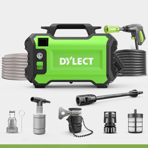 [Upgraded 2026] - Dylect® Ultra Clean Plus High Pressure Car Washer, 1800W | 130 Bar | 6.5L/Min Flow | 5M Hose | Portable | For Car, Bike & Home | 11 