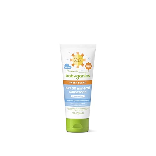 Babyganics SPF 50 Mineral Sunscreen Lotion Sheer Blend 3oz