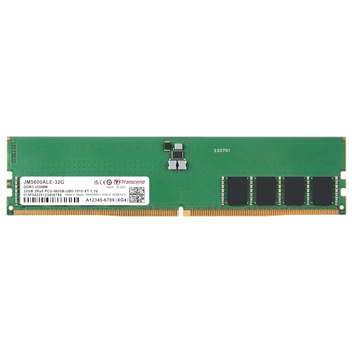 ⚡ BLITZDEAL (-58%) Transcend JetRam 32GB DDR5 RAM 5600 MHz U-DIMM CL46, Desktop-Speichermodul