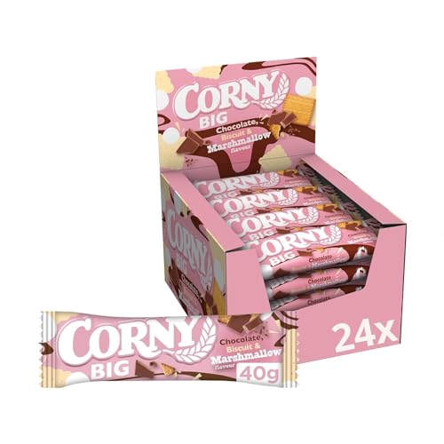 🔥 STARKER PREIS (-42%) Müsliriegel Corny BIG Chocolate Biscuit Marshmallow | Riegel | 24 x 40 g