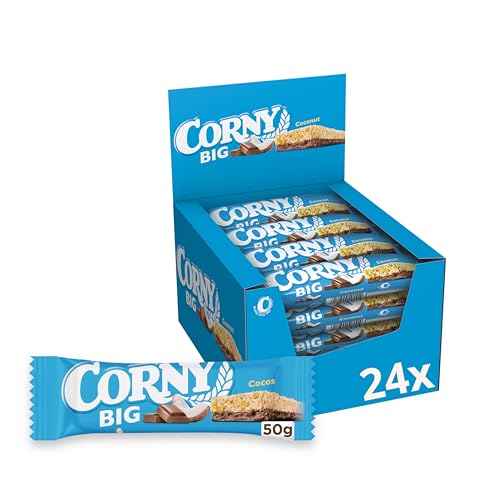 🔥 STARKER PREIS (-21%) Müsliriegel Corny BIG Cocos | Kokos & Vollmilchschokolade | 24 x 50 g