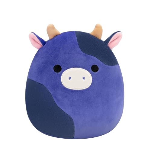 Squishmallows Original 8-Inch Ingred Purple and Black Spotted Cow - Official Jazwares Plush (Little)
