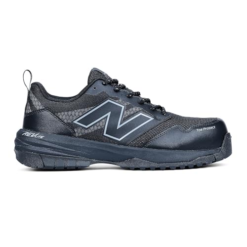 New Balance Quikshift Composite Toe Men's Industrial Work Shoes, Black/Black/Black, Size 7.5, X-Wide, Comfortable & Light Work Shoes for Men, Electric Hazard, Slip Resistant