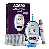 AGARO Glucometer Blood Glucose Monitoring System with 10pcs Strips Lancets