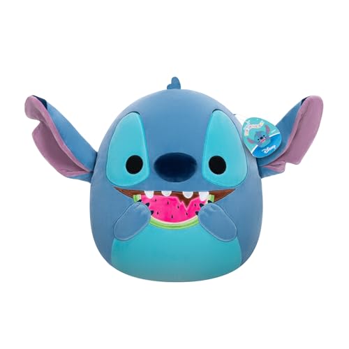 Squishmallows Original Disney 14-Inch Stitch with Watermelon - Official Jazwares Plush (Large)