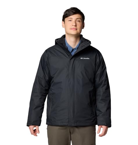 (-51%) Columbia Herren Tunnel Falls 2 Interchange Jacket 3-in-1-Wintermantel, Schwarz, L EU