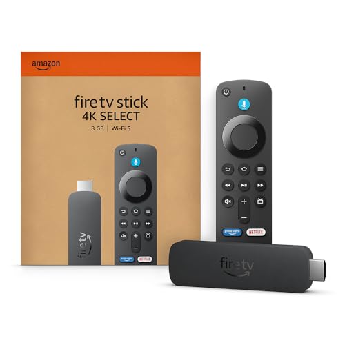 🔥 SELTEN SO GÜNSTIG (-45%) Amazon Fire TV Stick 4K Select (neueste Generation), beginne mit dem Streamen in 4K, Hunderttausenden von Filmen und Serienfolgen sowie kostenlosem Live-TV, finde Serien schneller mit Alexa+