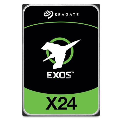 Seagate Exos X24 20TB Enterprise Internal Hard Drive HDD - 12GB/s SATA 7200RPM 2.5M MTBF (ST20000NM002H)