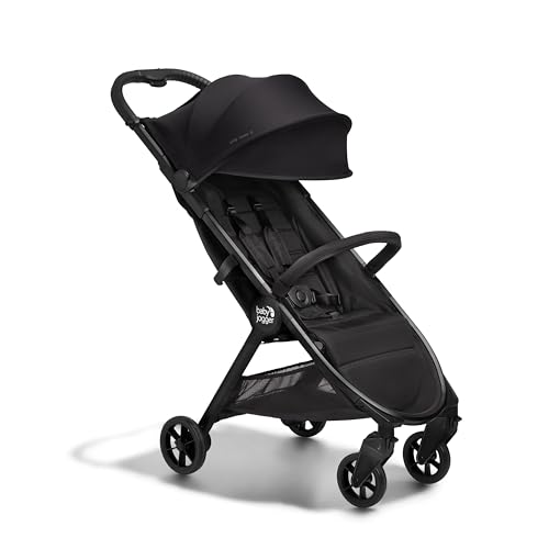 Baby Jogger City Tour 2 Ultra-Compact Carry-On Approved Travel Stroller in Eco Black with Belly-Bar Lightweight Easy Fold Ideal for Traveling and Everyday Adventures Single Stroller Eco Black with Belly Bar