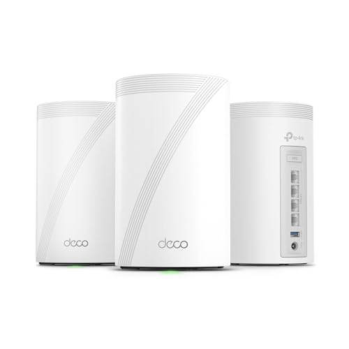 TP-Link Deco BE63 Tri-Band WiFi 7 Exceptional Performance Streaming up to 10 Gbps paired with a