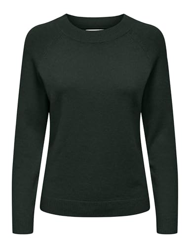 (-36%) ONLY Damen Pullover Strickpullover ONLRICA Life 15204279,Scarab/Detail:Melange,M