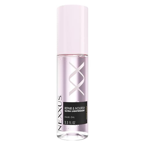 Nexxus Ultra Lightweight Hair Oil Repair & Nourish for Intense Nourishment with StyleProtect Technology & Rose of Jericho Oil 3.3 oz