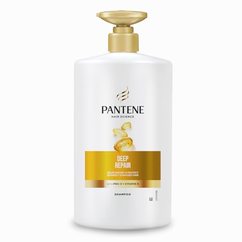 Hair Science Deep Repair Shampoo 1Ltr with Pro-Vitamins & Vitamin B to repair & protect severely damaged hairs