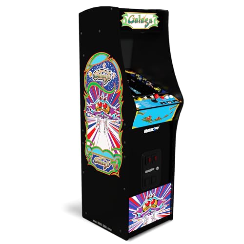 Arcade1Up GALAGA Deluxe Arcade Machine w/ 14 Classic Games, 17" Screen & WiFi Leaderboards - Indoor Tabletop Video Gaming