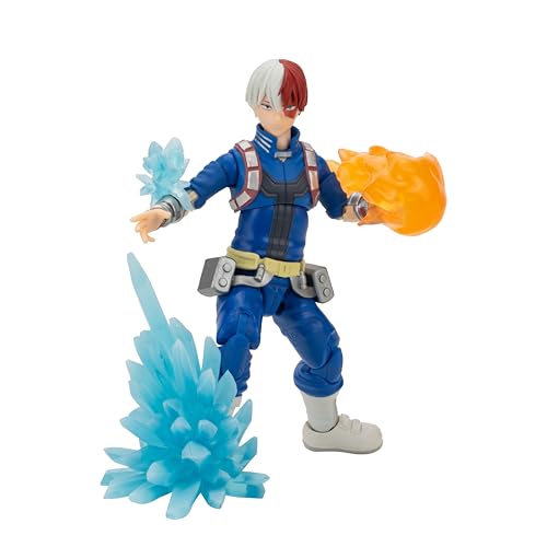 Total Anime Shoto Todoroki - 6.5-Inch Figure with Swappable Faceplates, Alternate Hands, and Fire and Ice Effects