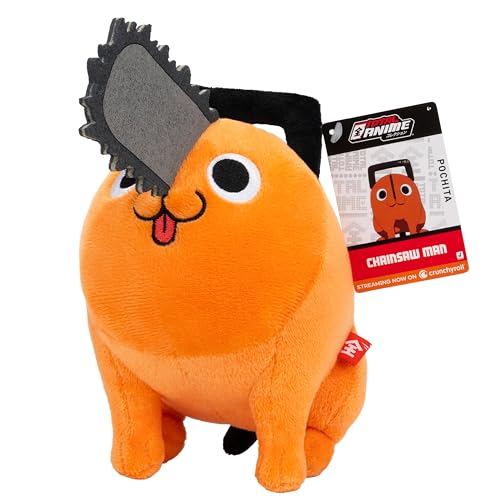 Total Anime Pochita - 8-Inch Super Soft Plush with Authentic Details from Chainsaw Man