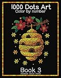1000 Dots Art Color by number: Book 3 - Cute Things - Color by Number Coloring Book for Kids, Teens and Adults for Stress Relief and Relaxation (Premium color paper edition)