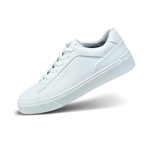 (-11%) bugatti Herren Sneaker Low-Top 324AMU015000-2000 Weite Normal Schnürung Kunstleder White 40 EU