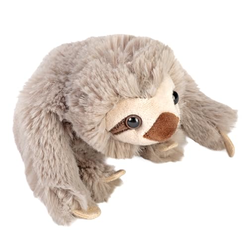 Wild Republic Pocketkins Eco Sloth, Stuffed Animal, 5 Inches, Plush Toy, Made from Recycled Materials, Eco Friendly