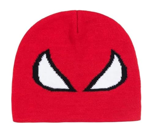 NTIERA Y2k Beanies Spider Miles Gwen Peter Beanie Y2k Hat Acrylic Knitted Hat Casual Streetwear Outdoor Beanies for Women Men,Kids for Gifts Red