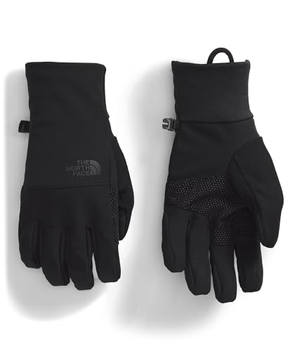 THE NORTH FACE Men's Apex Etip Glove | Touchscreen Compatible, Water Repellent Finish, Fleece & Tricot Lining, TNF Black, Large