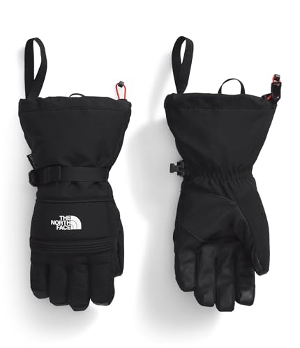 The North Face Men's Montana Ski Glove | Heavily Insulated, Water & Wind Resistant, Touchscreen Compatible, Adjustable Shockcord Hem, TNF Black, Medium