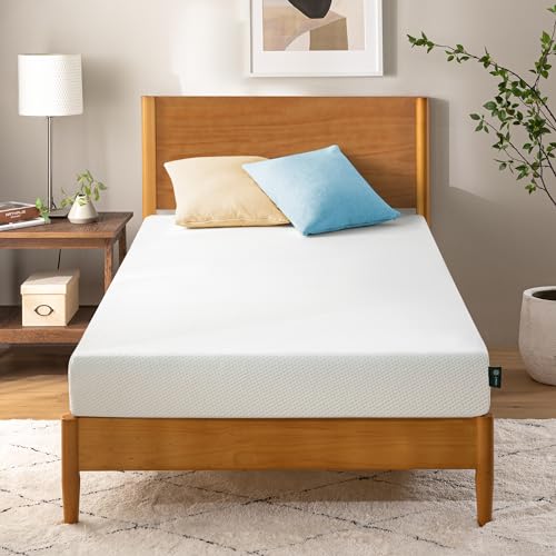 ZINUS 5 Inch Twin Green Tea Memory Foam Mattress [New Version], Fiberglass free, Medium Firm Feel, Zoned Pressure Relief, Certified Safe Foams & Fabric, Mattress in A Box