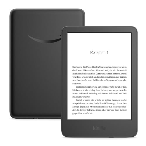 🔥 STARKER PREIS (-41%) Amazon Kindle (neueste Generation) – Der leichteste und kompakteste Kindle, mit blendfreiem Bildschirm, schnellerem Umblättern und anpassbarem Frontlicht – 16 GB – mit Werbung – schwarz