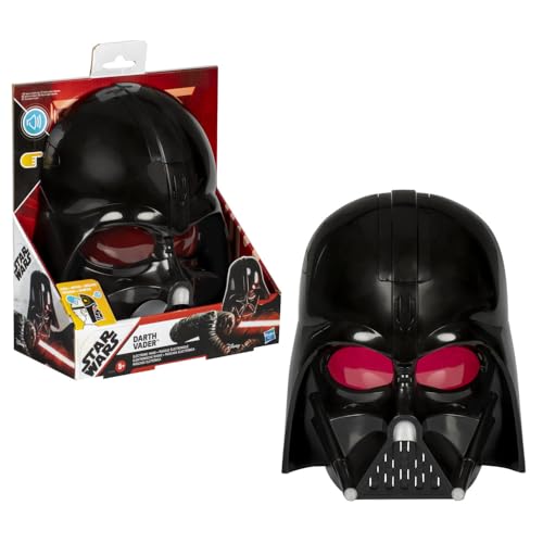 STAR WARS Darth Vader Electronic Mask with Phrases & Sound Effects, Costume for Kids, Toys for 5 Year Old Boys and Girls