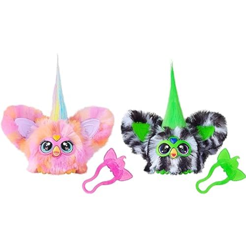 Furby Furblets Fierce & Fabulous 2 Pack, Greenie-Meanie & May-May with 45 Sounds Each, Electronic Plush Toys for Girls & Boys, Back to School Gifts, Ages 6+ (Amazon Exclusive)