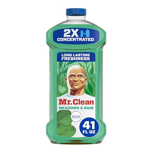 Mr. Clean All Purpose Cleaner, Floor Cleaner for Mopping, Meadows & Rain, 41oz