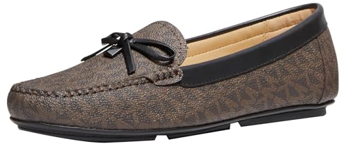 Michael Kors Women's Juliette Moc, Brown/Black, 7
