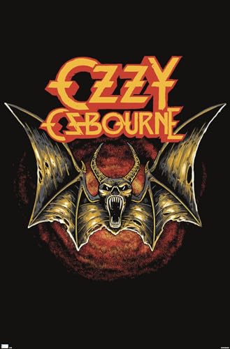 Trends International Ozzy Osbourne - Bat Logo Wall Poster, 34L x 22.4W, Unframed Version