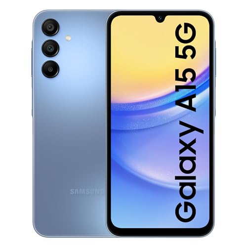 Samsung Galaxy A15 5G (Blue, 8GB, 128GB Storage) | 50 MP Main Camera | Android 14 with One UI 6.0 | 16GB Expandable RAM | MediaTek Dimensity 6100+ | 5