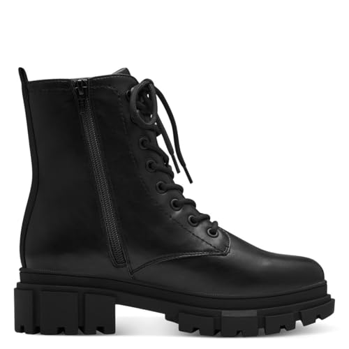 (-37%) s.Oliver Damen Stiefeletten ohne Absatz zum Schnüren Vegan, Schwarz (Black), 38 EU