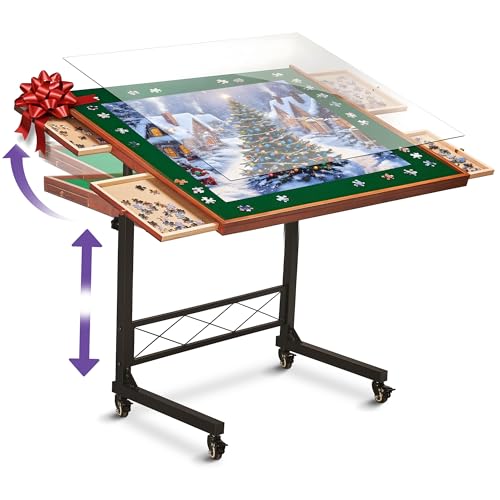 JoyBerri Jigsaw Puzzle Table/R...Adjustable for Adults and Kids
