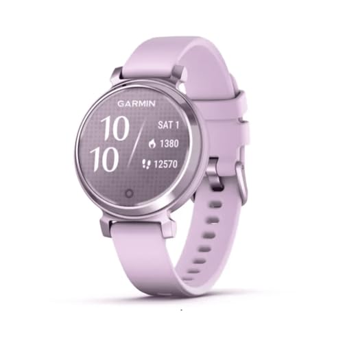 Garmin Lily 2, Small and Stylish Smartwatch, Hidden Display, Patterned Lens, Up to 5 Days Battery Life, Lilac