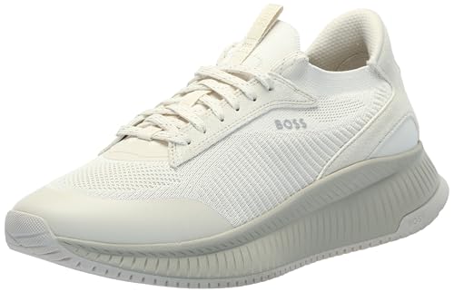 BOSS Modern Knit Structure Running Sneaker, Natural Oat, 11
