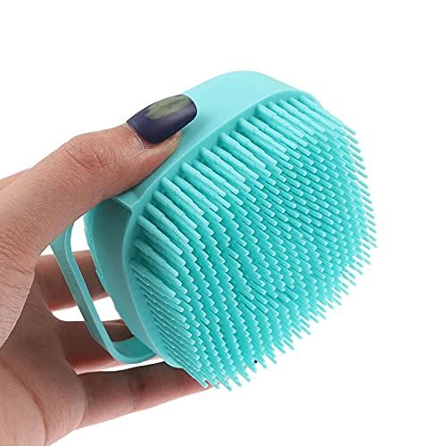 E-COSMOS Multi-Colors Silicone Bath Body Brush Shower Scrubber, Mud & Dirt Remover with Shower Gel Dispenser Soft Massager Kitchen Tool with Non-toxic