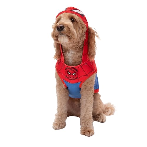 Marvel Spider-Man Costume Pet Hoodie | Pet Costumes M