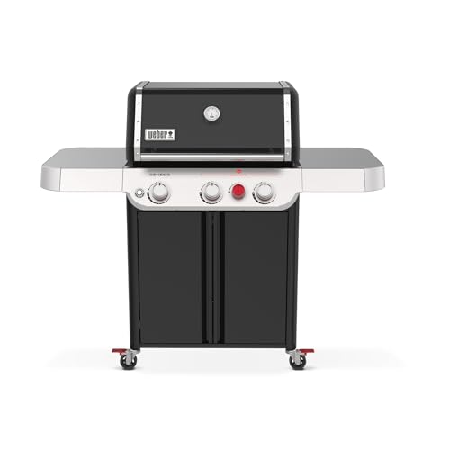 Weber Genesis E-325 Liquid Propane Gas Grill for Outdoor Cooking, 3 Burners, BlackWeber Genesis E-325 Natural Gas Grill