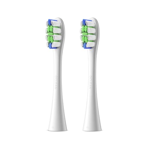 (-37%) Oclean Bürstenköpfe Professional Clean 2 pack, DuPont-Borsten Ersatzbürsten, W-Shape Zahnbürstenkopf mit Zungenreiniger, Weiß