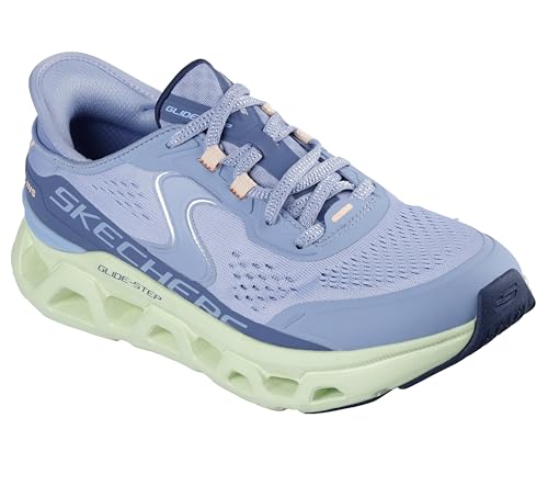(-40%) Skechers Damen Glide-Step Altus Turnschuhe, Blue Synthetic/Mesh/Multi Trim, 38 EU