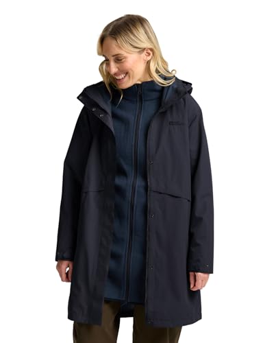 ⚡ BLITZDEAL (-76%) Jack Wolfskin Damen Baylight 3in1 W Coat, Dark Navy, XS EU
