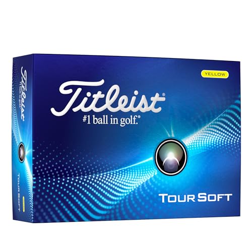 Titleist Tour Soft Golf Balls, Yellow (One Dozen)