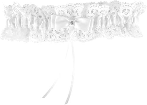 XiuGlimpse Wedding Garters for Bride - White Lace & Bridal, Liga De Novia Para Boda,Wedding Accessories & Gifts for Women & Girls