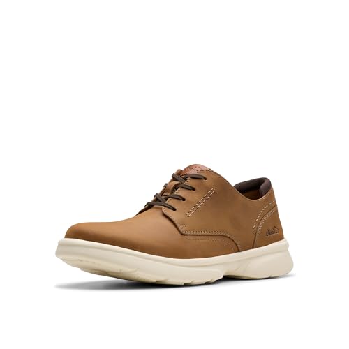 Clarks Collection Men's Bradley Plain Oxford, Light Brown Leather, 11 Medium US